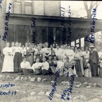 Group at Ellen Harrington's house, c.1910