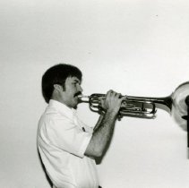 Unidentified trumpet player from the new Whoopee John Band
