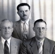 (l to r) Richard W. Dahl, Dr. Ross Sheppard, Dr. A. J. Thompson