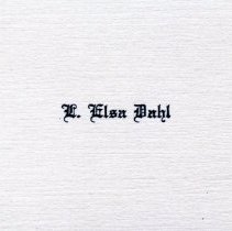 L. Elsa Dahl calling card