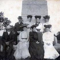Group of six women and two men