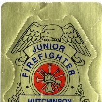 Hutchinson Junior Firefighter sticker badge