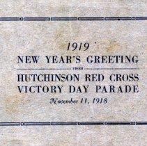 Red Cross Victory Day Parade, November 11, 1918 booklet