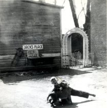 Horejsi child & dog, Jack's Place, Silver Lake, MN