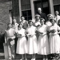 Confirmation class, St. Joseph's Catholic Church, Silver Lake, MN