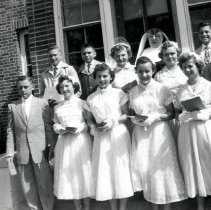 Confirmation class, St.. Joseph's Catholic Church, Silver Lake, MN