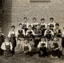 Costumed boys, St. Joseph's School, Silver Lake, MN