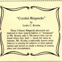 Cornfed Ringnecks print description