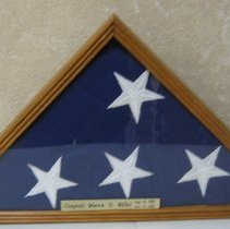 Service flag for Corporal Marvin G. Miller