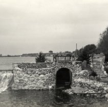 Crow River Dam Spillway Under Construction by WPA