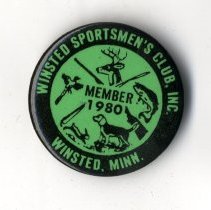 1980 Winsted Sportsmen's Club, Inc. member button
