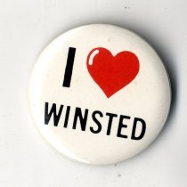 I Love Winsted promotional button