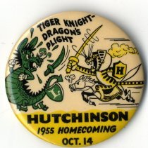 1955 Hutchinson HS homecoming button
