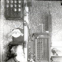 Charles Borgersrode at telephone switchboard-matte print