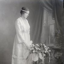 Unidentified bride and flowers