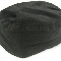 Black cotton skullcap