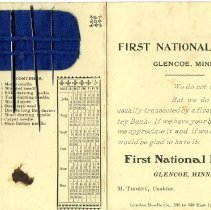 Promotional needlebook, 1901