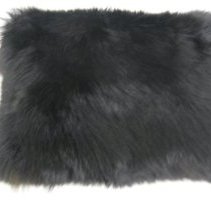Dark fur muff