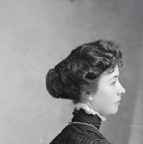 Unidentified woman in profile