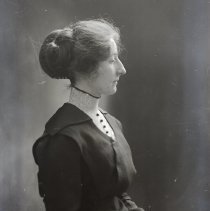 Unidentified woman in profile