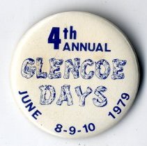 Glencoe Days, 1979 button
