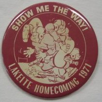 1971 Silver Lake High School homecoming button