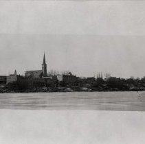 Winsted, Minnesota across the lake