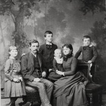 Felton & Hattie Vollmer & family, c. 1888