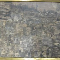 Framed Civil War era collage