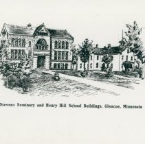 Henry Hill School and Stevens Seminary buildings, Glencoe, MN.