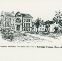 Henry Hill School and Stevens Seminary buildings, Glencoe, MN.