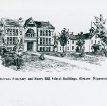 Henry Hill School and Stevens Seminary buildings, Glencoe, MN.