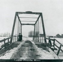 A bridge that crosses the Crow River at Lester Prairie