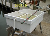 Wooden peeler float - 6-1/2'x2-1/2'x1-1/2"