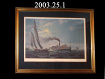 Painting by John Barber, "Moonlight Run"  Print #149/950