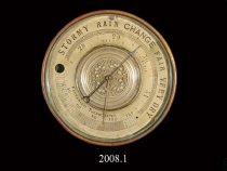 Brass bulkhead barometer