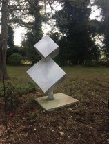 Aluminum Cube Sculpture