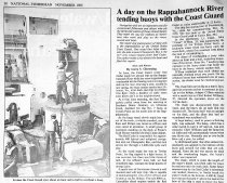 "A day on the Rappahannock River tending buoys with the Coast Guard"