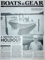 "A woooden boat holdout,"