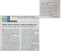 Atlantic states commission mulling menhaden cuts