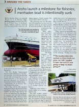 "Araho launch a milestone for fisheries; menhaden boat is intentionally sun