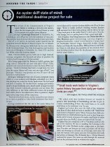 "An oyster skiff state of mind; traditional deadrise project for sale,"