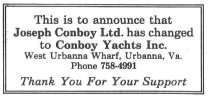 Joseph Conboy company name change ad