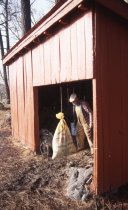 Wilson Rowe in his shed