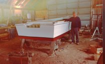 Willard Norris with 22' skiff