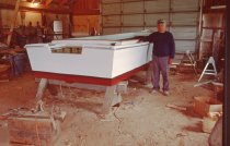 Willard Norris with 22' skiff