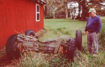 Dolly for hauling boats next to the Norris boatshop