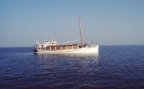The Nellie Crockett with a full load of oyster seed