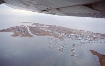 Aerial veiw of Tangier Island