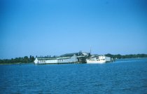 The buyboat Big Muriel Ilene moored at the Lord Mott Plant.